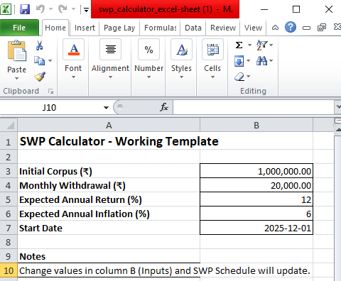 swp calculator excel sheet download