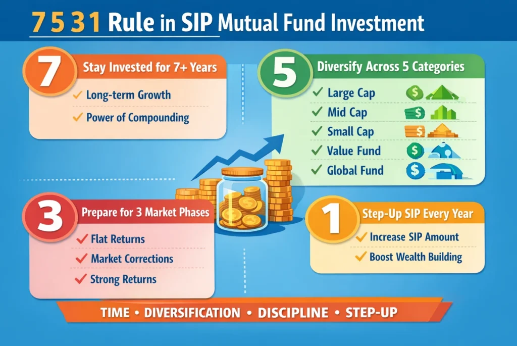 What is 7 5 3 1 Rule in SIP mutual fund