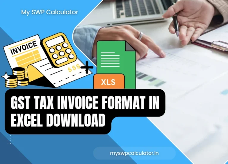 GST Tax Invoice Format in Excel sheet download