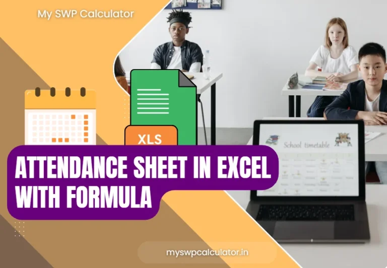 Attendance Sheet in Excel with Formula